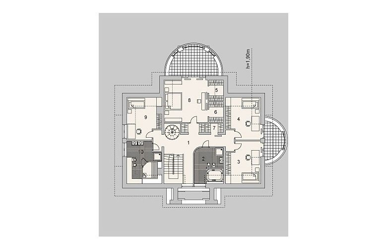 Projekt domu piętrowego LK&925 - poddasze