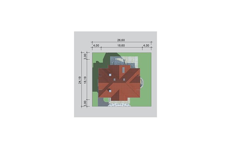 Projekt domu piętrowego LK&925 - Usytuowanie