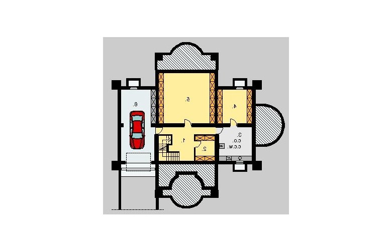 Projekt domu piętrowego LK&329 - piwnica