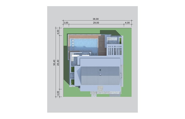 Projekt domu szkieletowego LK&900 - Usytuowanie