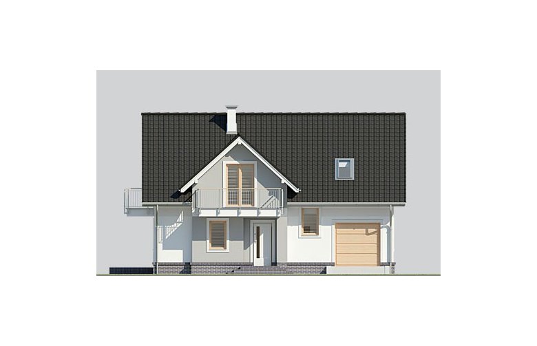 Projekt domu jednorodzinnego LK&948 - elewacja 1