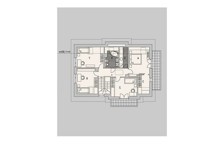 Projekt domu jednorodzinnego LK&948 - poddasze