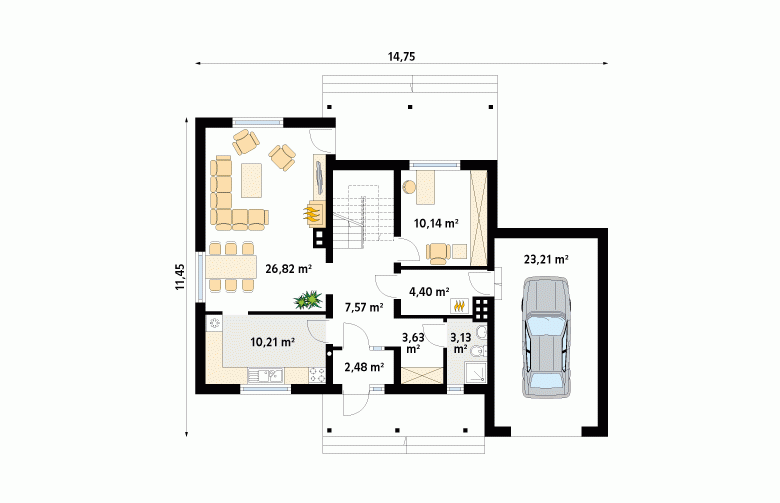 Projekt domu wielorodzinnego Combo - 