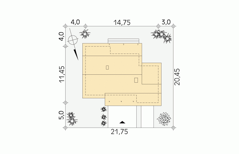 Projekt domu wielorodzinnego Combo - Usytuowanie