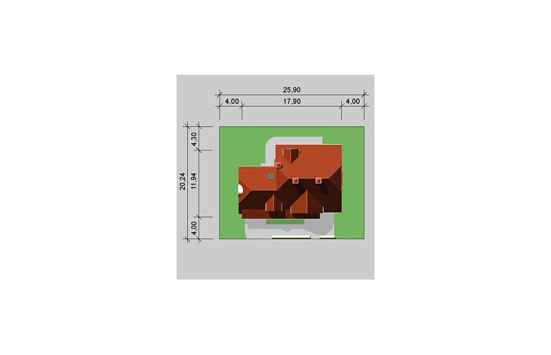 Projekt domu jednorodzinnego LK&339 - Usytuowanie