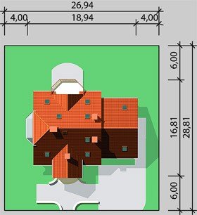 Usytuowanie budynku LK&342