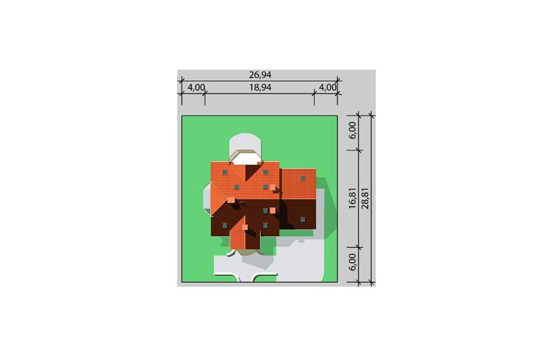 Projekt domu jednorodzinnego LK&342 - Usytuowanie