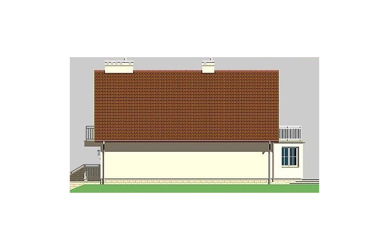 Projekt domu jednorodzinnego LK&356 - elewacja 1