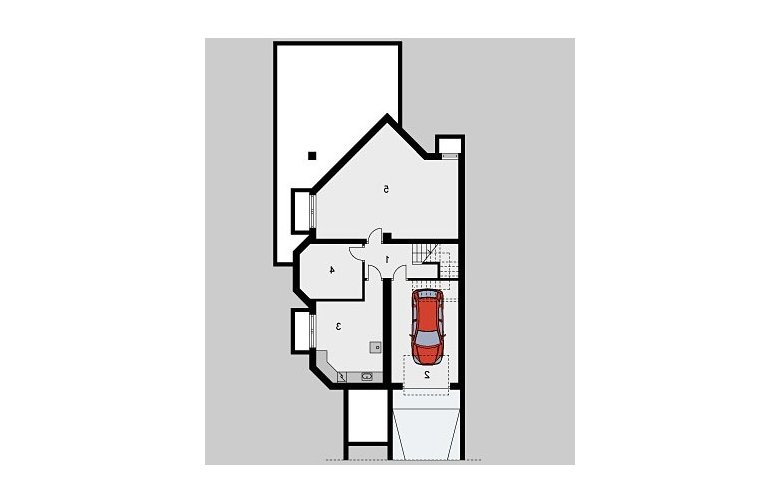 Projekt domu jednorodzinnego LK&356 - piwnica