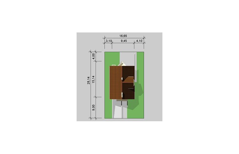 Projekt domu jednorodzinnego LK&356 - Usytuowanie