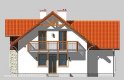 Projekt domu jednorodzinnego LK&361 - elewacja 3