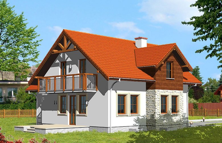 Projekt domu jednorodzinnego LK&361