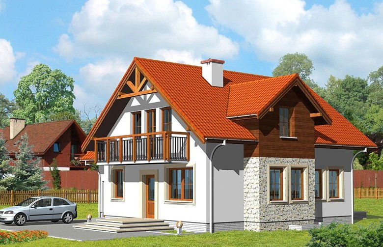 Projekt domu jednorodzinnego LK&361