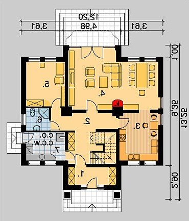 PARTER LK&362 - wersja lustrzana