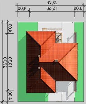 Usytuowanie budynku LK&364 w wersji lustrzanej