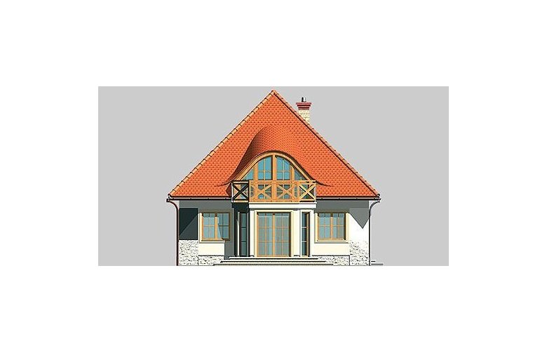 Projekt domu jednorodzinnego LK&366 - elewacja 2