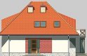 Projekt domu jednorodzinnego LK&366 - elewacja 1