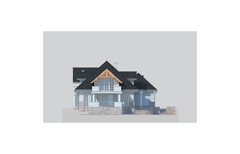 Projekt domu piętrowego LK&916 - elewacja 2
