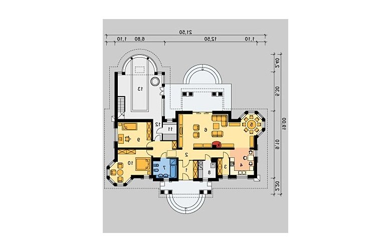 Projekt domu piętrowego LK&367 - parter