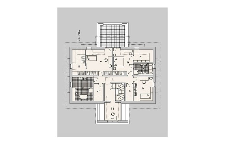 Projekt domu piętrowego LK&918 - poddasze