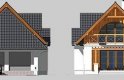 Projekt domu jednorodzinnego LK&372 - elewacja 2