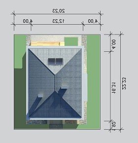 Usytuowanie budynku LK&896 w wersji lustrzanej