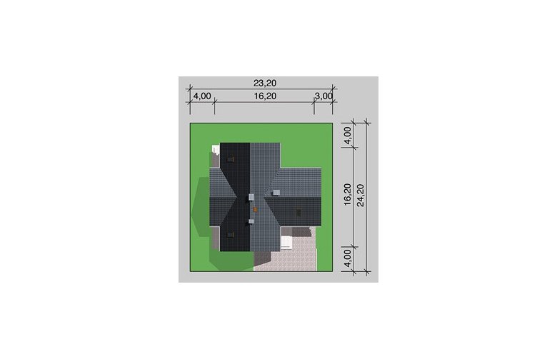 Projekt domu jednorodzinnego LK&374 - Usytuowanie