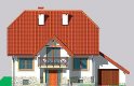 Projekt domu jednorodzinnego LK&377 - elewacja 1