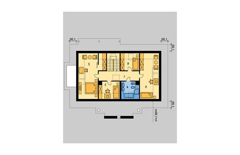 Projekt domu piętrowego LK&378 - poddasze