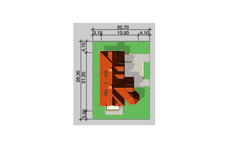 Projekt domu jednorodzinnego LK&380 - Usytuowanie