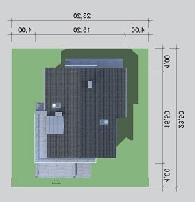 Usytuowanie budynku LK&895 w wersji lustrzanej