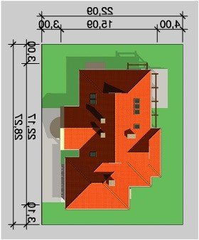 Usytuowanie budynku LK&386 w wersji lustrzanej