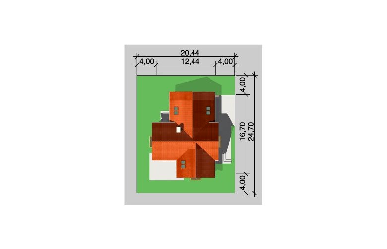 Projekt domu jednorodzinnego LK&387 - Usytuowanie