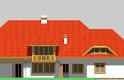 Projekt domu jednorodzinnego LK&396 - elewacja 2