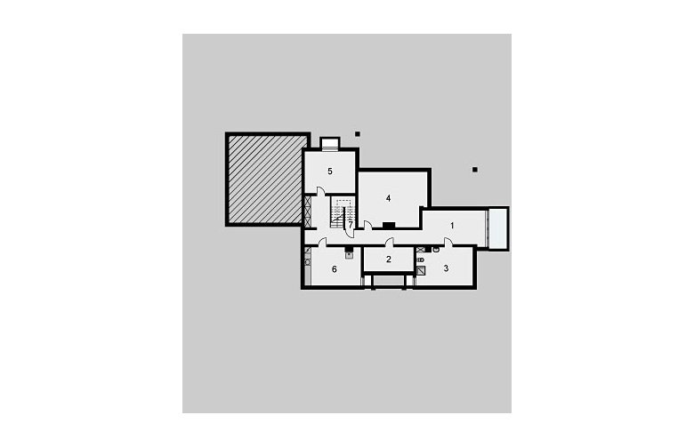 Projekt domu jednorodzinnego LK&396 - piwnica