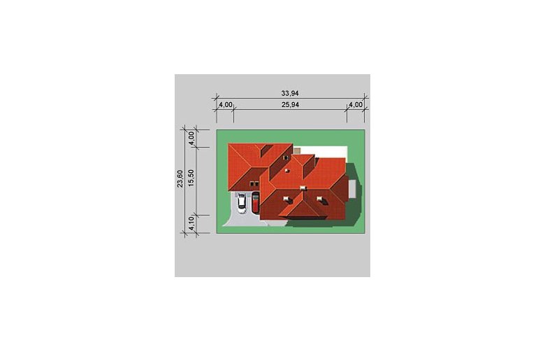 Projekt domu jednorodzinnego LK&396 - Usytuowanie