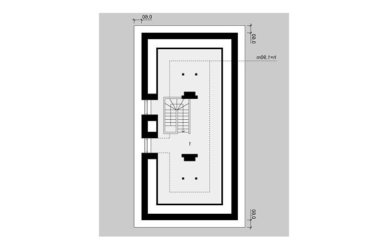 Projekt domu energooszczędnego G27 - poddasze