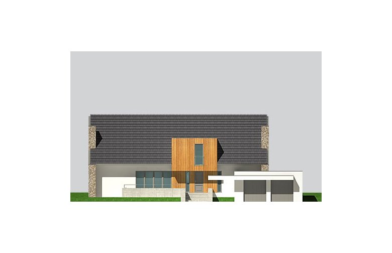 Projekt domu jednorodzinnego LK&905 - elewacja 1