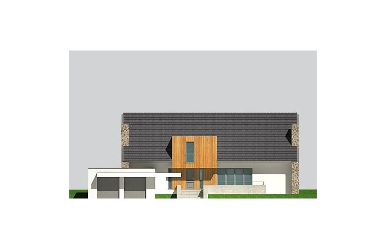 Projekt domu jednorodzinnego LK&905 - elewacja 1