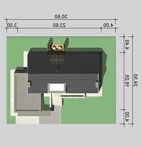 Usytuowanie budynku LK&905 w wersji lustrzanej