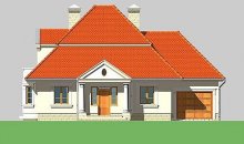 Elewacja projektu LK&399 - 1 - wersja lustrzana