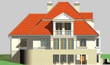 Elewacja projektu LK&399 - 2 - wersja lustrzana