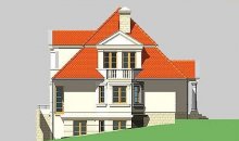 Elewacja projektu LK&399 - 3 - wersja lustrzana