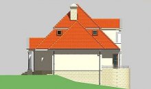 Elewacja projektu LK&399 - 4 - wersja lustrzana
