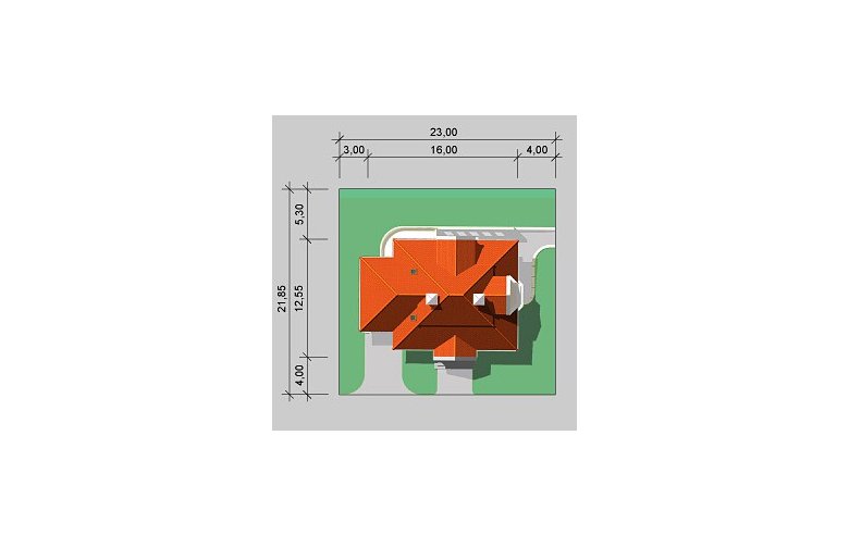 Projekt domu jednorodzinnego LK&399 - Usytuowanie