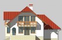 Projekt domu jednorodzinnego LK&400 - elewacja 2