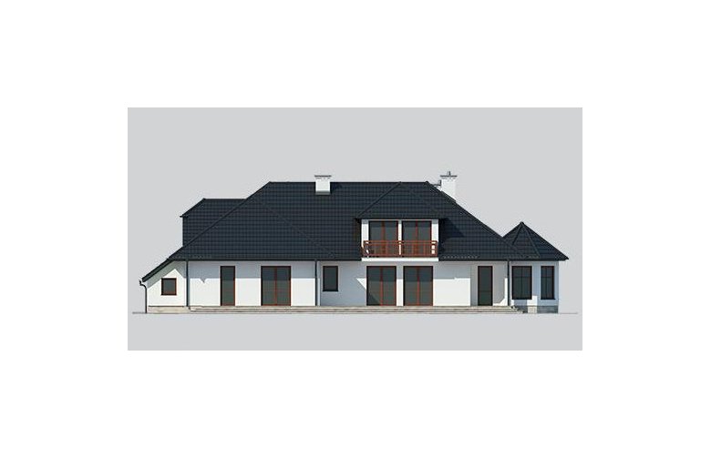 Projekt domu jednorodzinnego LK&426 - elewacja 3