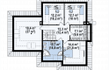 Projekt domu parterowego Z48 - rzut poddasza