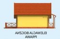 Projekt domu letniskowego BOLZANO dom letniskowy - elewacja 4