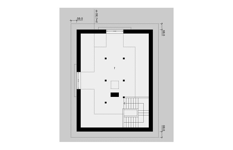 Projekt domu jednorodzinnego G26 - poddasze